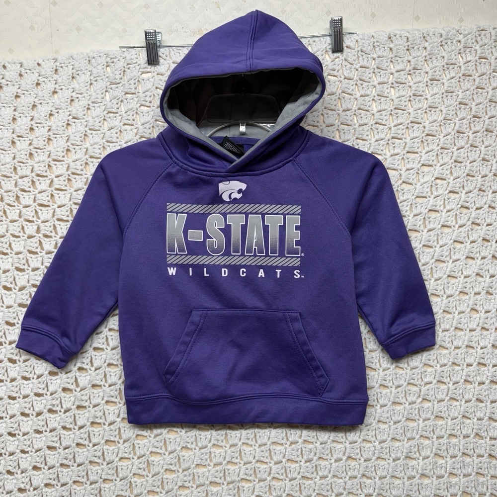 Kansas State Wildcats Team Starter Hoodie Kids Sz 5T Purple Logo Sweatshirt